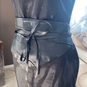 Akira Faux Leather Waist Belt